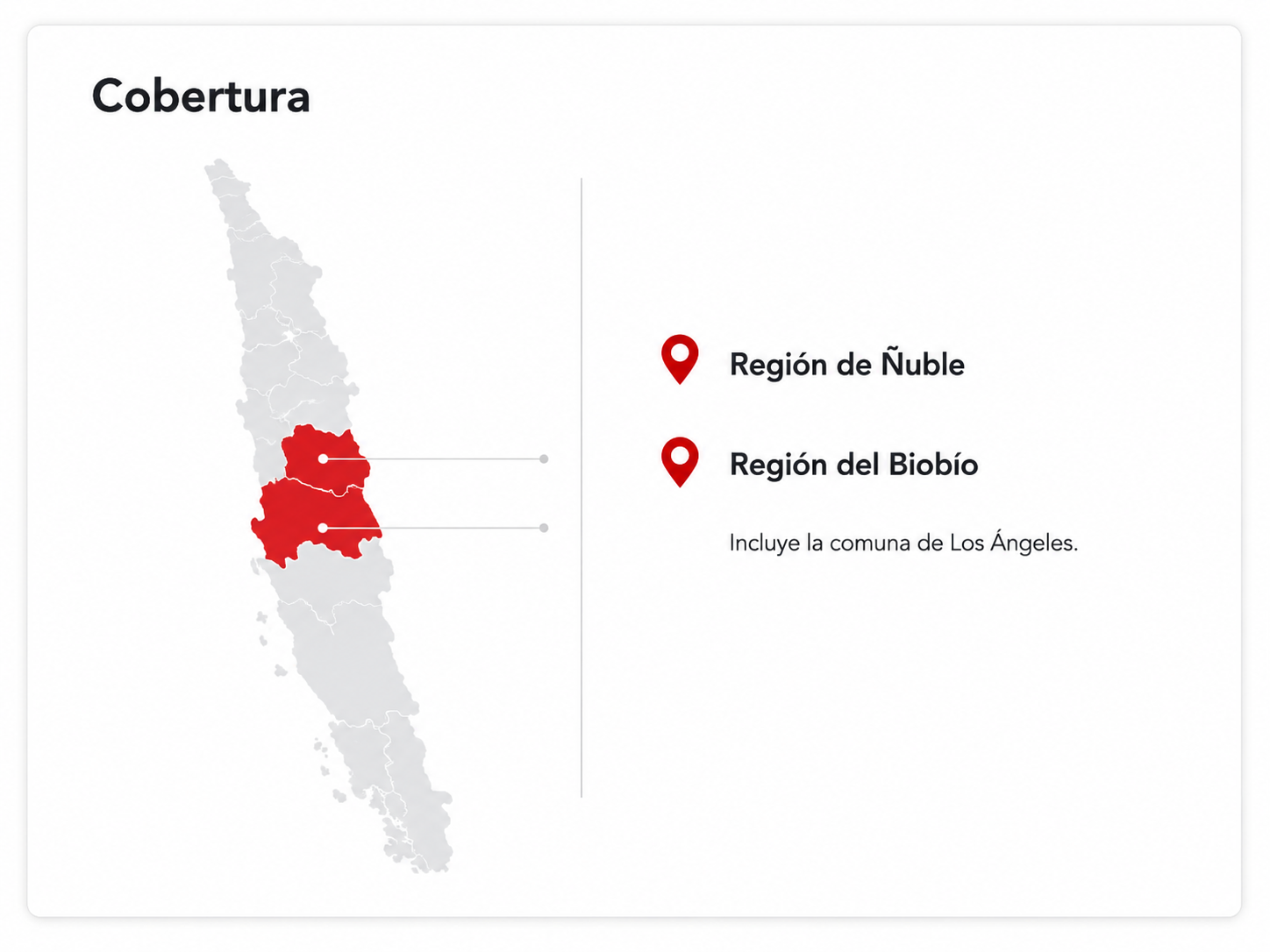 Cobertura Constructora San Esteban en Ñuble y Biobío